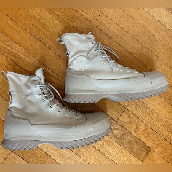 CONVERSE BOOTS CHUCK TAYLOR ALL STAR LUGGED 2.0 CC X-HI KHAKI / BONE MEN’S 12 - Picture 4 of 12